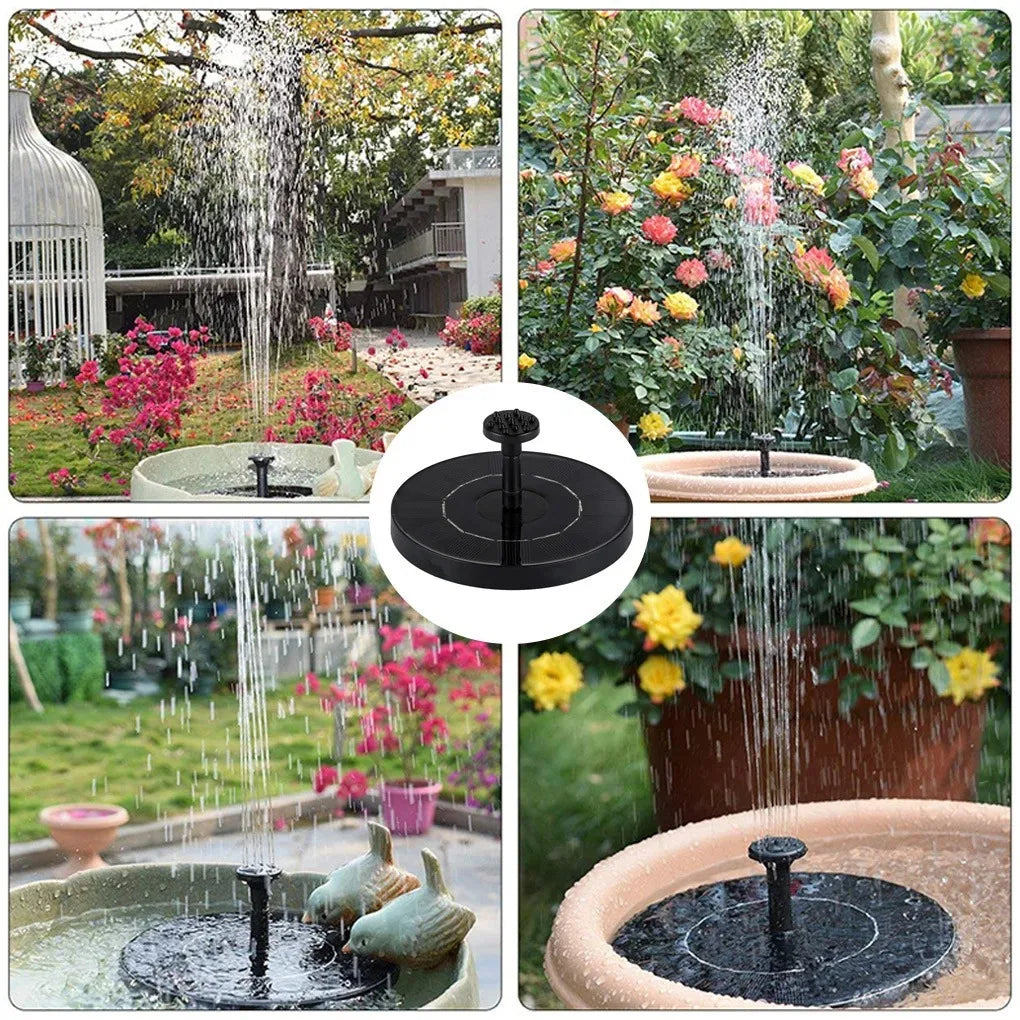 Mini Solar Water Fountain – Outdoor Pond, Pool & Bird Bath Fountain with Waterfall Effect