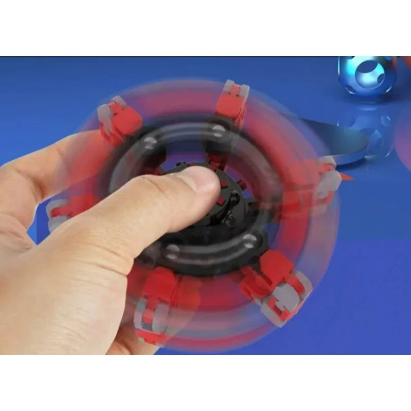 Finger Gyro Decompression Toy – Transformable Fidget Spinner for Stress Relief, Fun for Kids & Adults