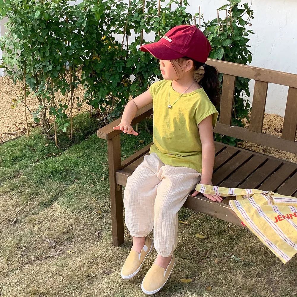 Spring & Summer Mosquito-Resistant Pants for Toddlers – Casual Loose Solid Color Trousers for Boys & Girls