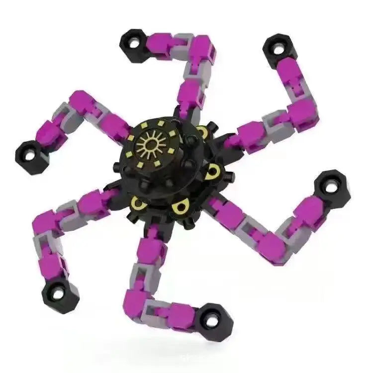 Finger Gyro Decompression Toy – Transformable Fidget Spinner for Stress Relief, Fun for Kids & Adults