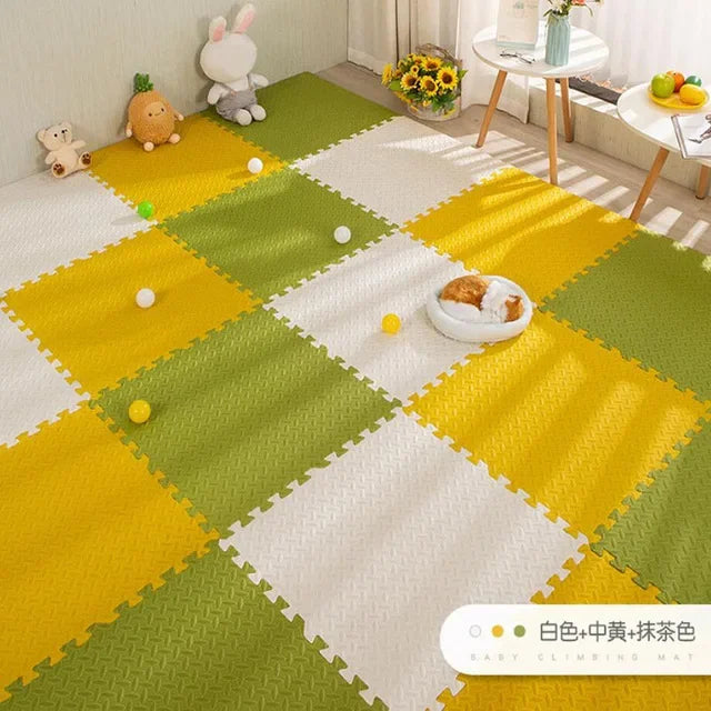 16pcs Foam Baby Play Mat – Interlocking Puzzle Floor Tiles, Soft Kids Carpet (30×30cm)