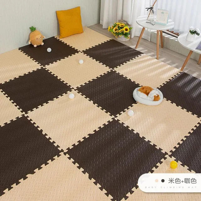 16pcs Foam Baby Play Mat – Interlocking Puzzle Floor Tiles, Soft Kids Carpet (30×30cm)