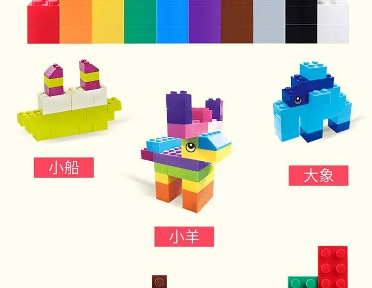 DIY Creative Building Blocks – Big City Set, 300–500pcs, Educational & Fun for Kids