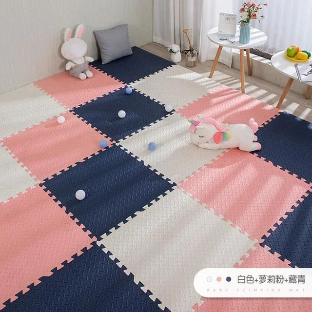 16pcs Foam Baby Play Mat – Interlocking Puzzle Floor Tiles, Soft Kids Carpet (30×30cm)