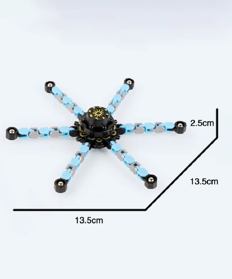 Finger Gyro Decompression Toy – Transformable Fidget Spinner for Stress Relief, Fun for Kids & Adults