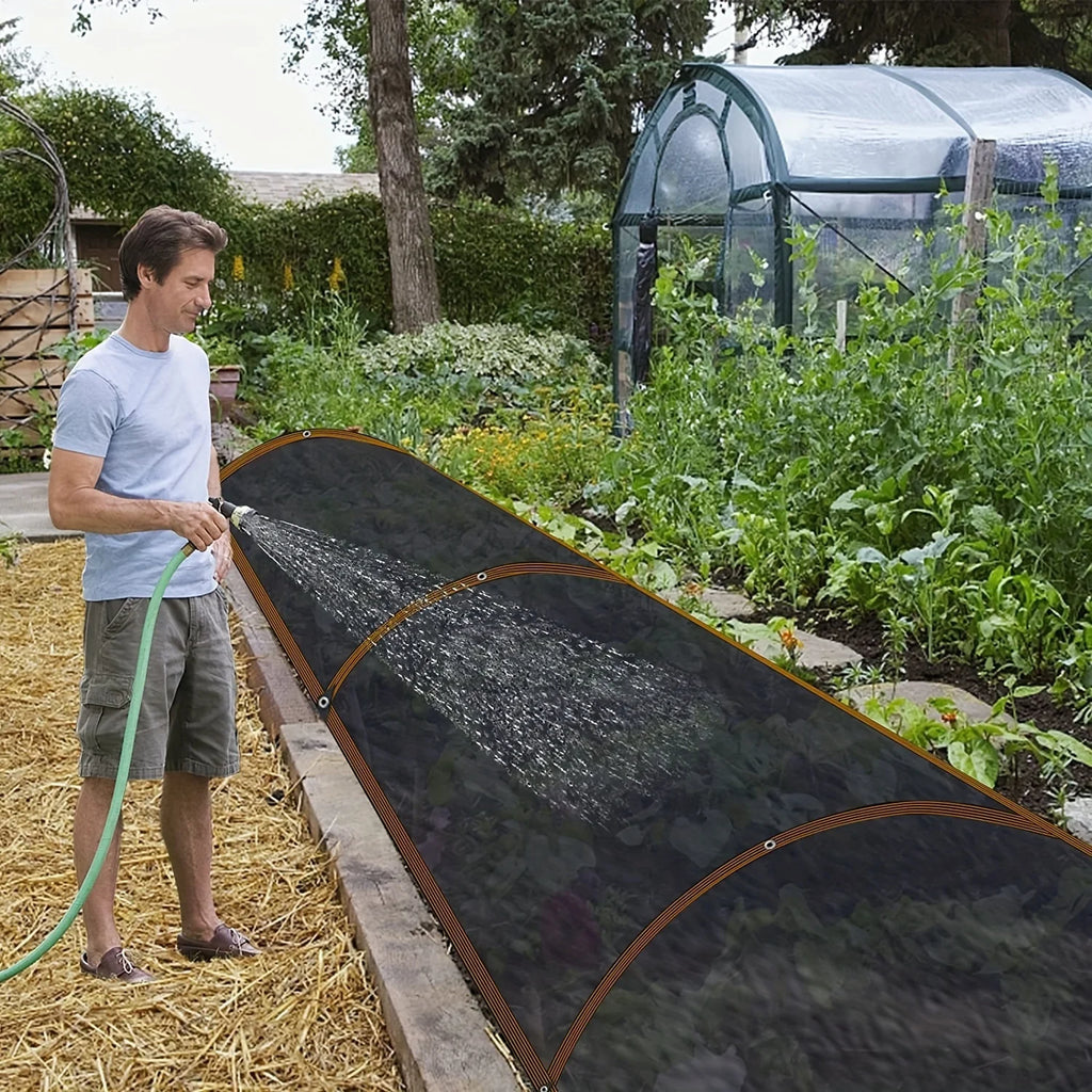 Black Shade Cloth Sunblock Mesh – Taped Edge with Grommets for Pergola, Greenhouse, Garden & Patio