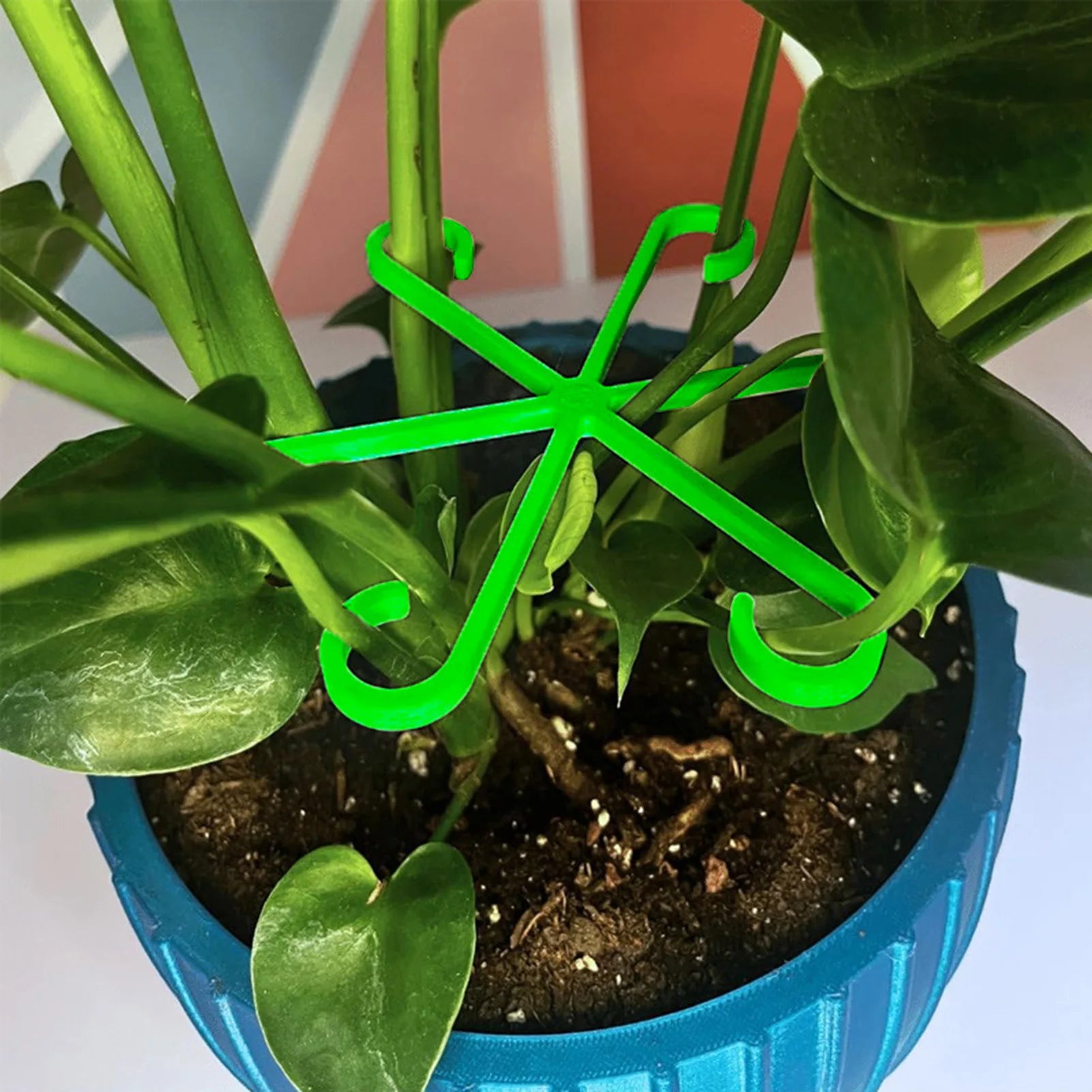 Plant Stem Support Trellis (4-Pack) – Stackable Climbing Plant Clips for Indoor & Outdoor Plants, Easy Snap-On Plant Support