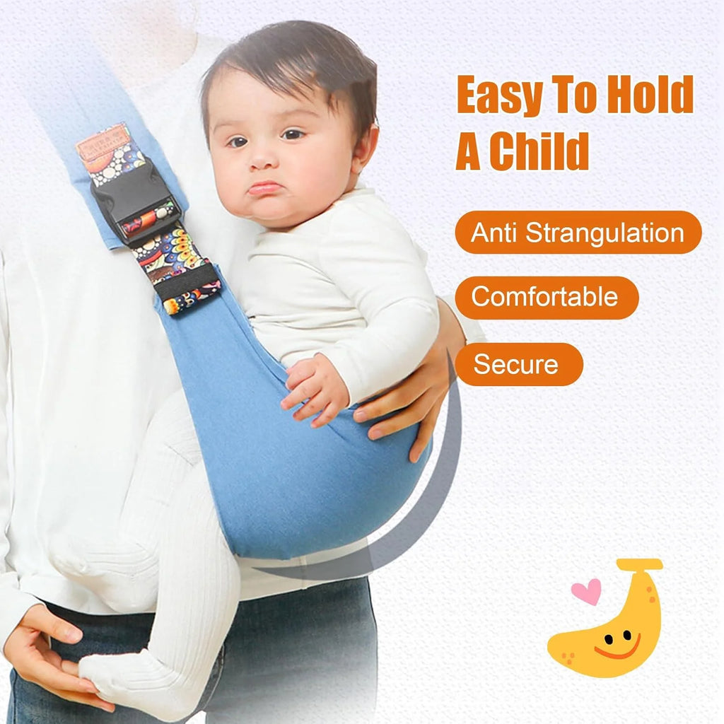Portable Baby Carrier Sling – Adjustable Cotton Wrap for Infants & Toddlers (Up to 20kg)