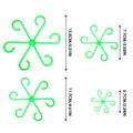 Plant Stem Support Trellis (4-Pack) – Stackable Climbing Plant Clips for Indoor & Outdoor Plants, Easy Snap-On Plant Support