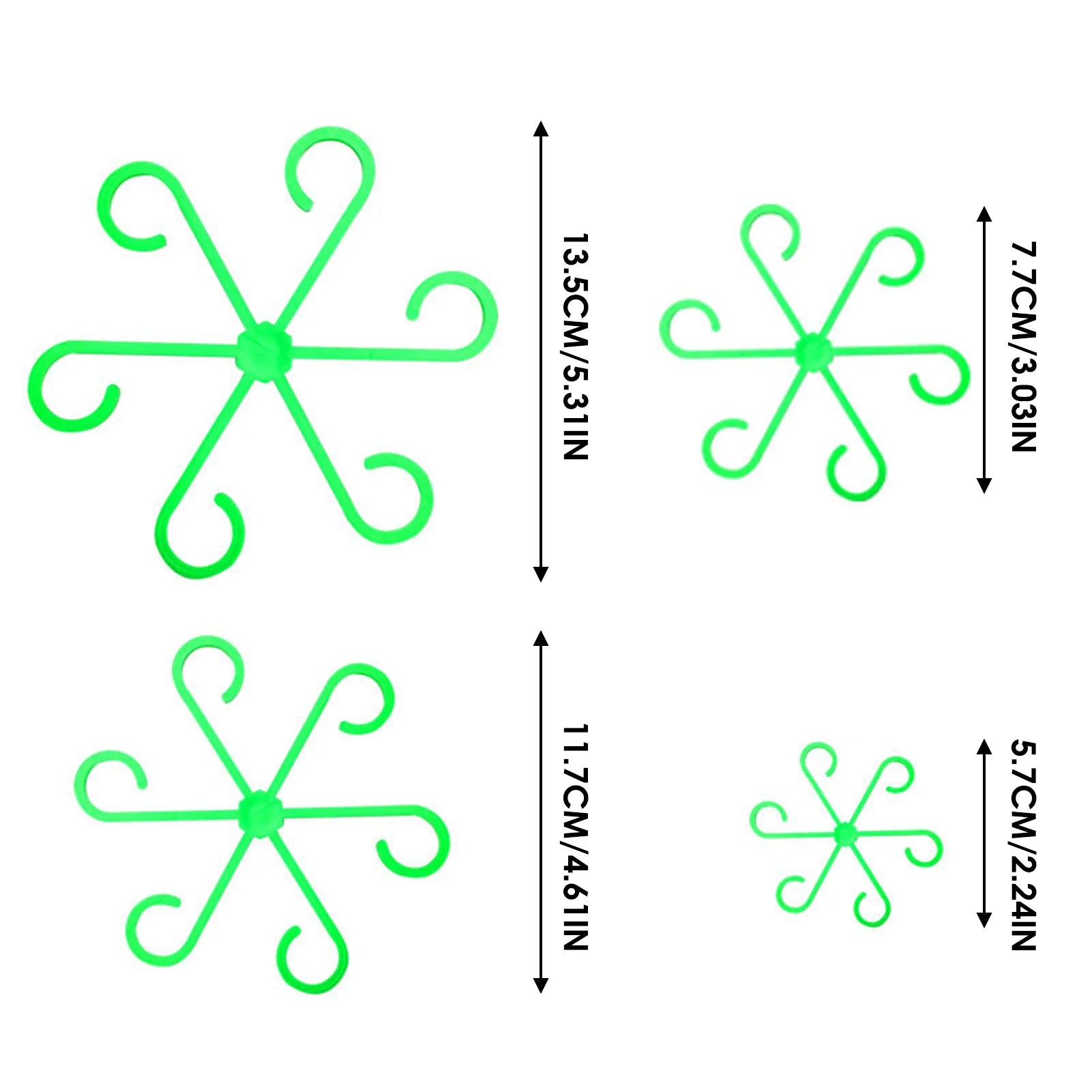 Plant Stem Support Trellis (4-Pack) – Stackable Climbing Plant Clips for Indoor & Outdoor Plants, Easy Snap-On Plant Support