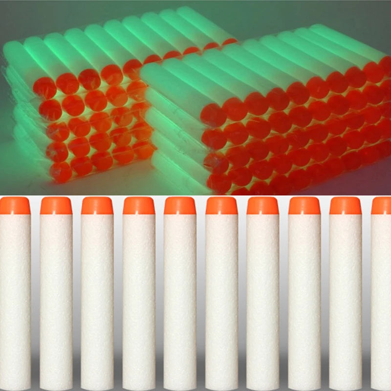 Nerf-Compatible Foam Dart Refills (50/100 Pack) | Soft, Safe Replacement Bullets for N-Strike Blasters