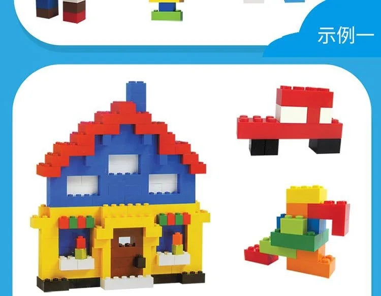 DIY Creative Building Blocks – Big City Set, 300–500pcs, Educational & Fun for Kids