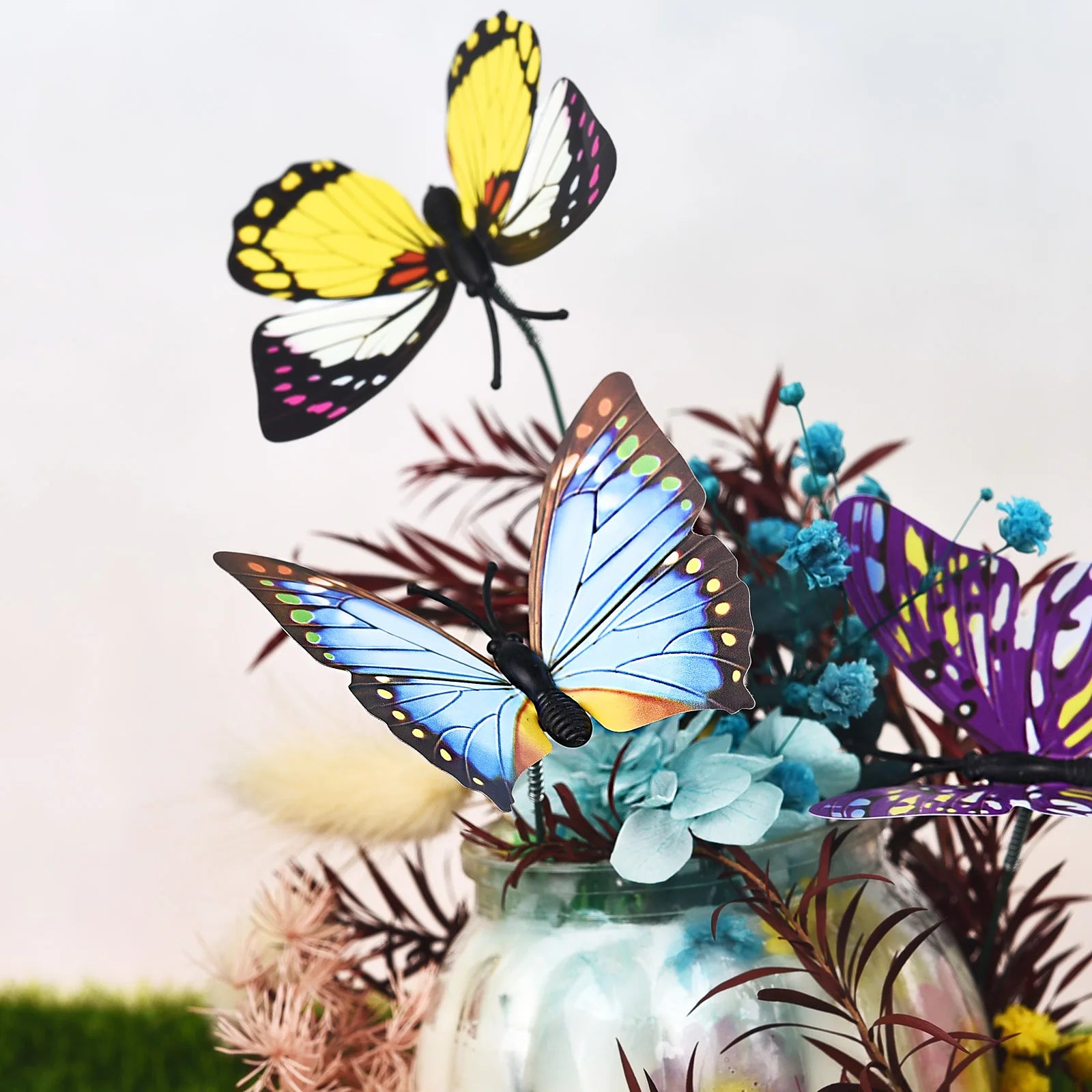Butterfly Garden Stakes (24PCS Set) – Colorful 3D Butterfly Decor for Plants, Pots, Yard & Outdoor Spaces