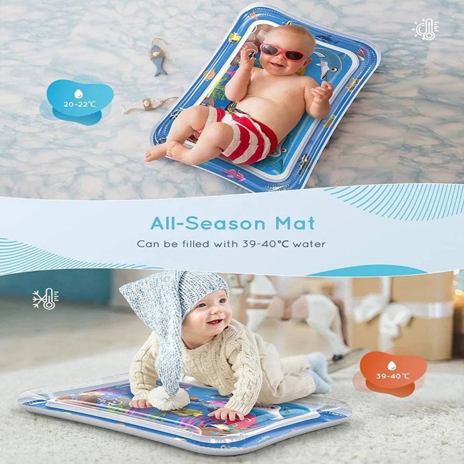 Baby Inflatable Water Play Mat – Tummy Time Cushion for Sensory Development & Early Learning