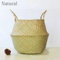 Handmade Straw Weaving Plant Pot Basket – Indoor & Outdoor Decorative Planter Container