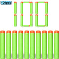 Nerf-Compatible Foam Dart Refills (50/100 Pack) | Soft, Safe Replacement Bullets for N-Strike Blasters