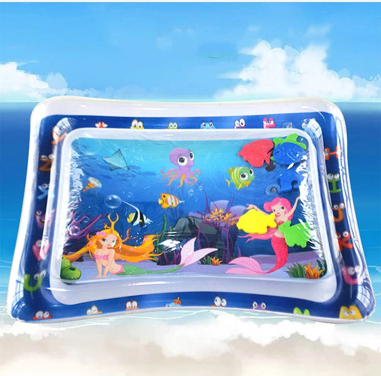 Baby Inflatable Water Play Mat – Tummy Time Cushion for Sensory Development & Early Learning