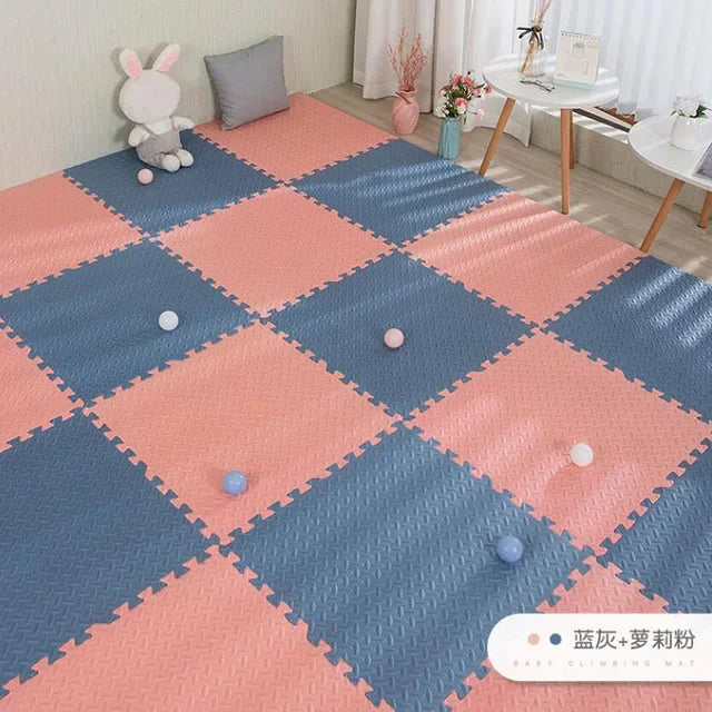 16pcs Foam Baby Play Mat – Interlocking Puzzle Floor Tiles, Soft Kids Carpet (30×30cm)