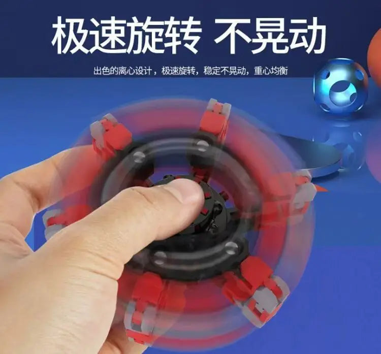 Finger Gyro Decompression Toy – Transformable Fidget Spinner for Stress Relief, Fun for Kids & Adults
