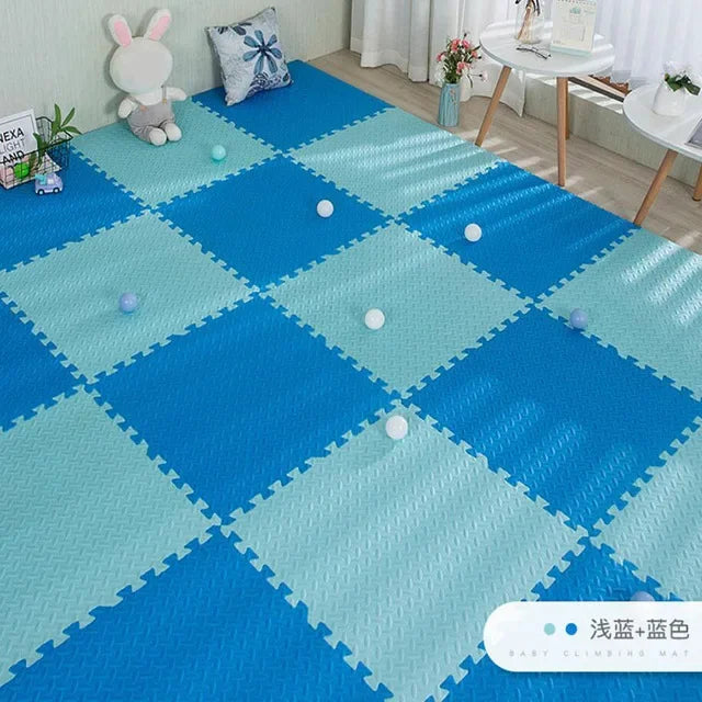 16pcs Foam Baby Play Mat – Interlocking Puzzle Floor Tiles, Soft Kids Carpet (30×30cm)