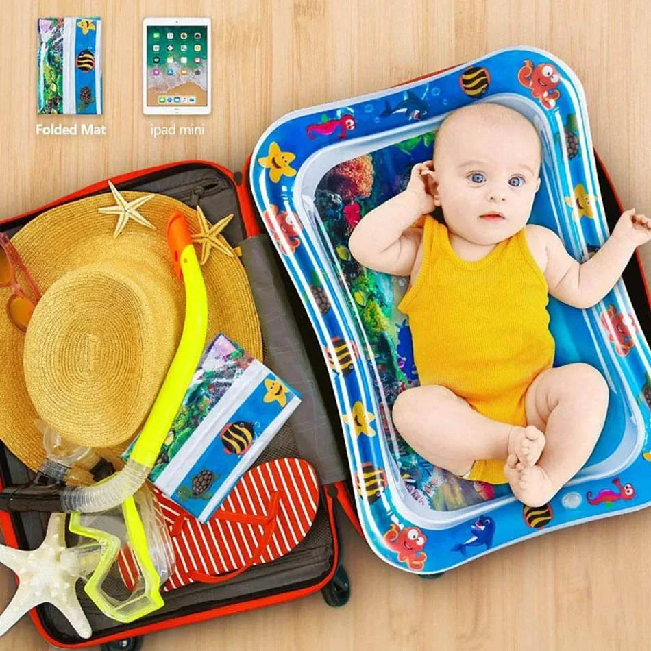Baby Inflatable Water Play Mat – Tummy Time Cushion for Sensory Development & Early Learning