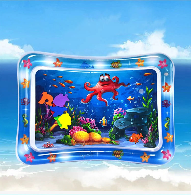 Baby Inflatable Water Play Mat – Tummy Time Cushion for Sensory Development & Early Learning