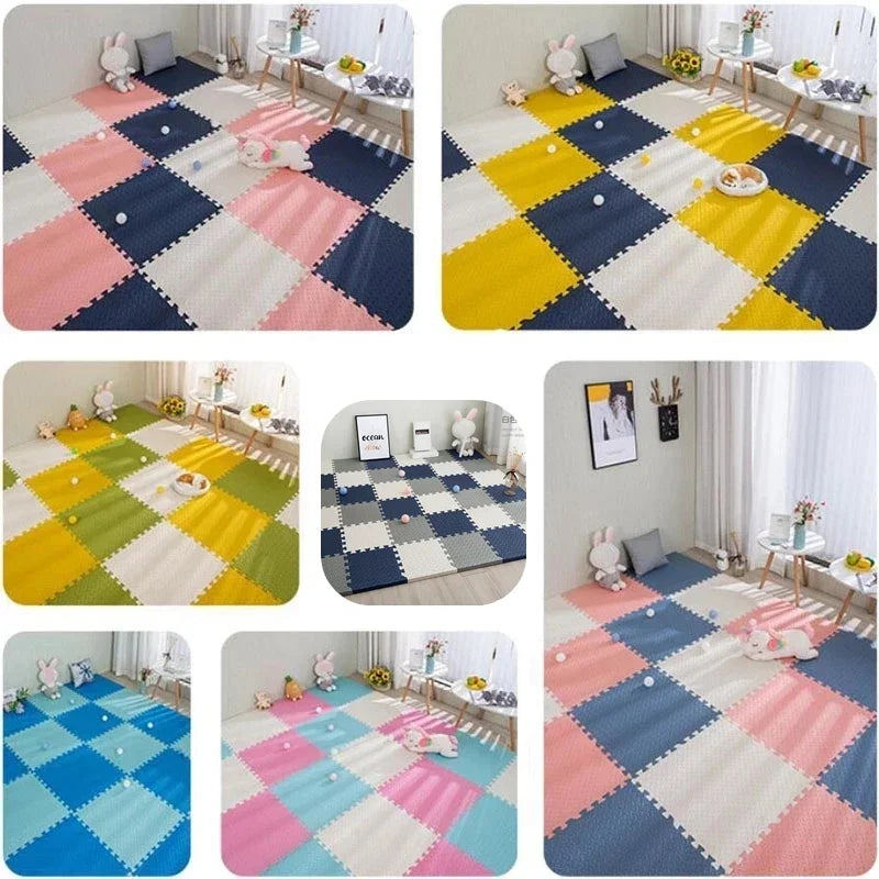 16pcs Foam Baby Play Mat – Interlocking Puzzle Floor Tiles, Soft Kids Carpet (30×30cm)
