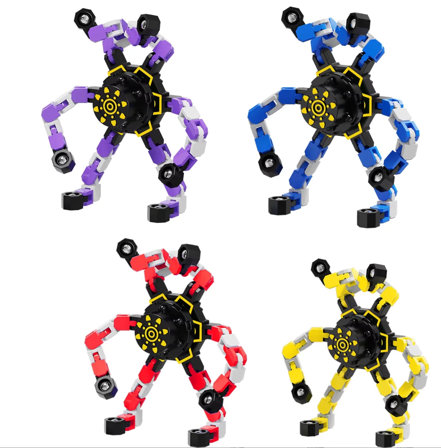 Finger Gyro Decompression Toy – Transformable Fidget Spinner for Stress Relief, Fun for Kids & Adults