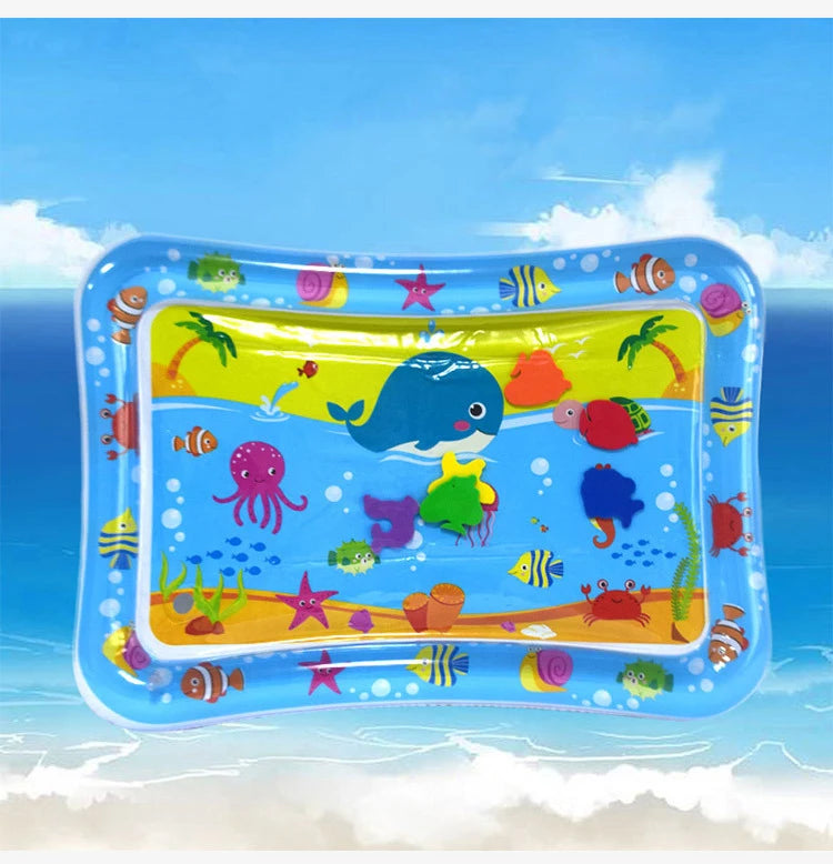 Baby Inflatable Water Play Mat – Tummy Time Cushion for Sensory Development & Early Learning