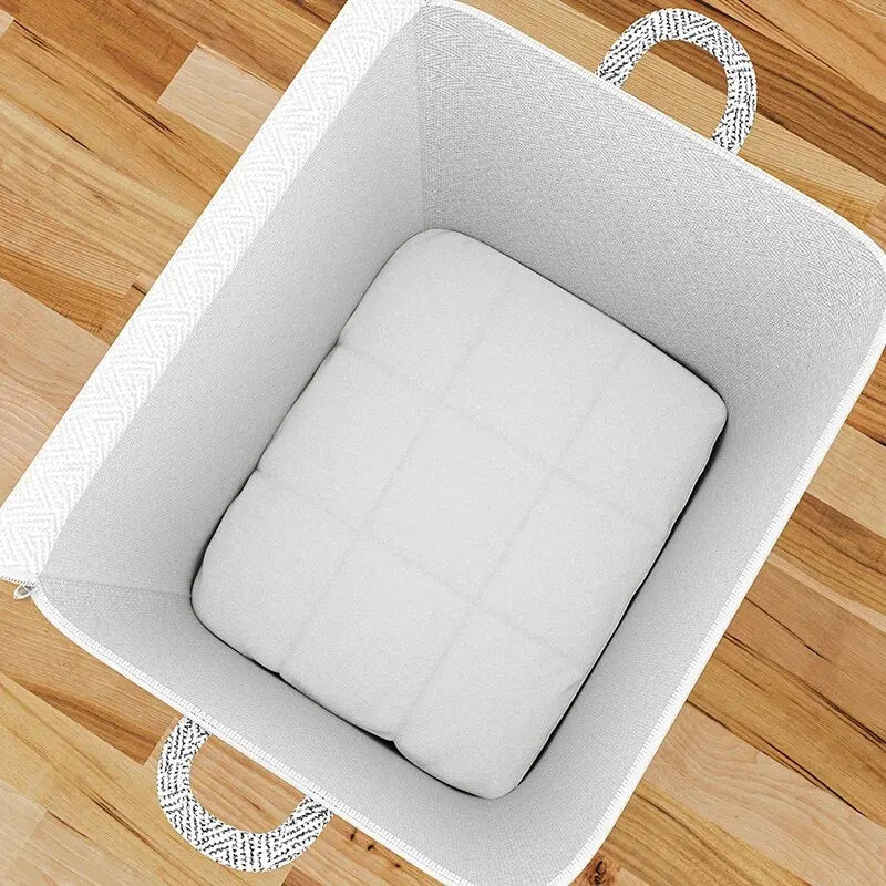 Large Capacity Household Storage Bag – Non-Woven Closet Organizer for Quilts, Clothes, and Toys