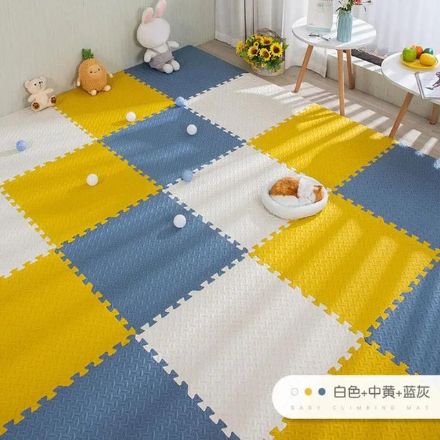 16pcs Foam Baby Play Mat – Interlocking Puzzle Floor Tiles, Soft Kids Carpet (30×30cm)