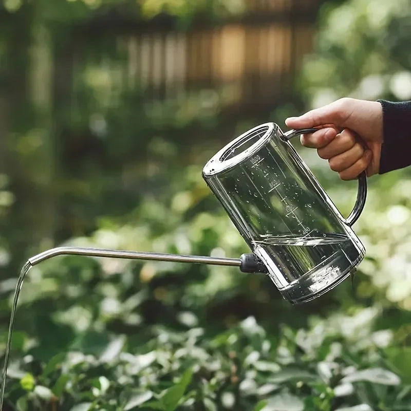 1L Long-Spout Watering Can with Mini Gardening Shovel – Indoor & Outdoor Plant Irrigation Set
