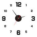 DIY 3D Frameless Wall Clock | Modern Minimalist Silent Wall Decor for Living Room, Office & Bedroom