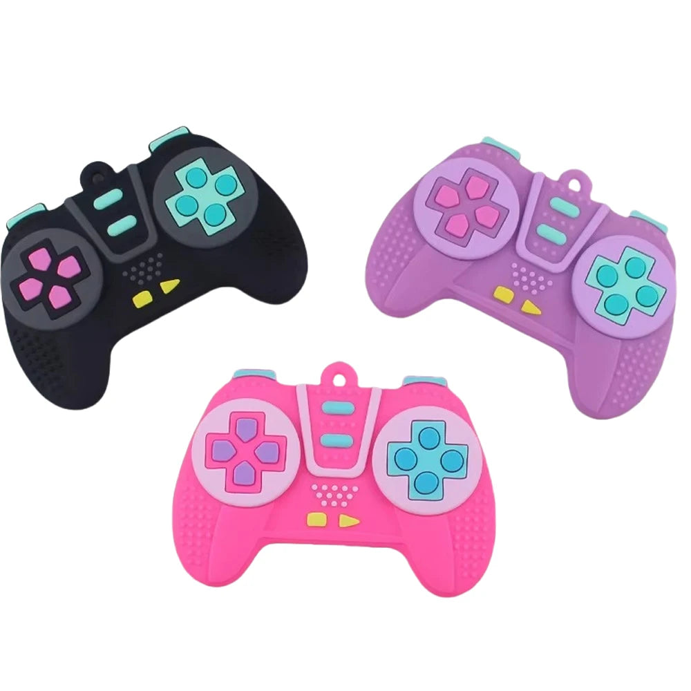 Baby Silicone Teether – Game Controller Shape, Safe Chew Toy for 6-12 Months