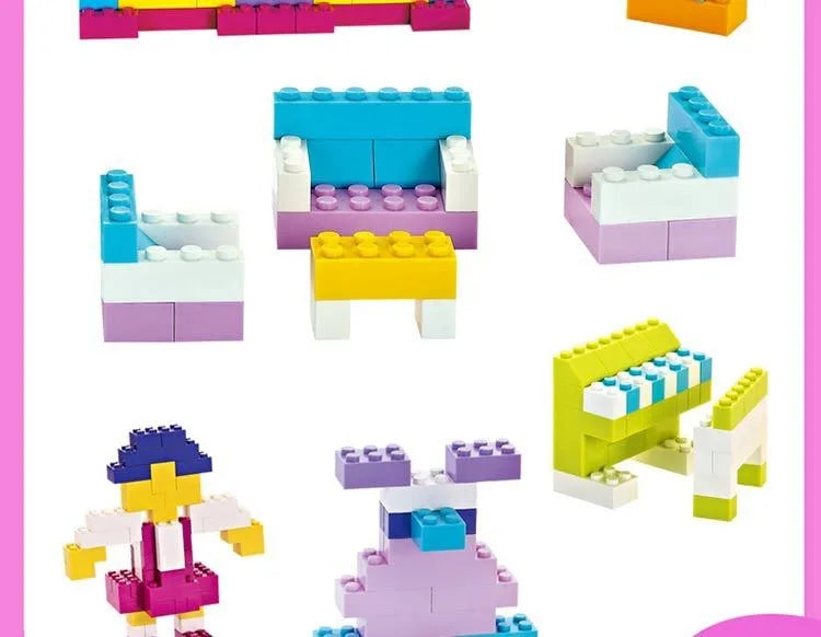 DIY Creative Building Blocks – Big City Set, 300–500pcs, Educational & Fun for Kids