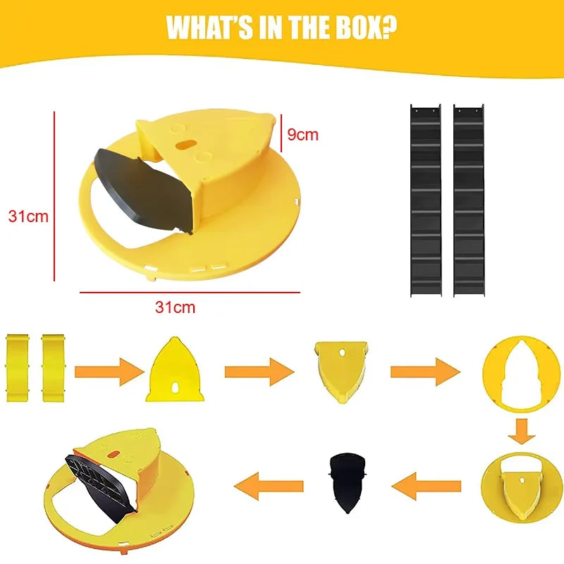 Intelligent Mouse Trap – Flipping Bucket Trap with Automatic Reset for Rats & Mice (Safe & Hygienic)