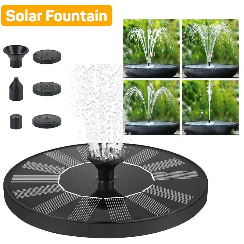 Mini Solar Water Fountain – Outdoor Pond, Pool & Bird Bath Fountain with Waterfall Effect
