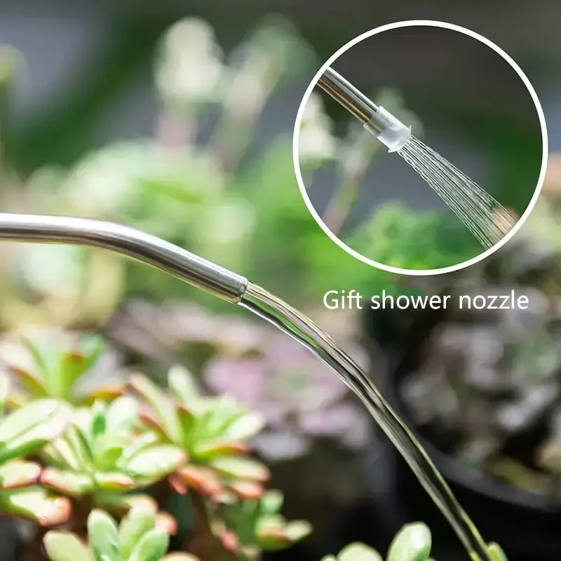 1L Long-Spout Watering Can with Mini Gardening Shovel – Indoor & Outdoor Plant Irrigation Set