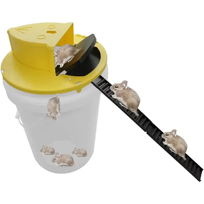Intelligent Mouse Trap – Flipping Bucket Trap with Automatic Reset for Rats & Mice (Safe & Hygienic)