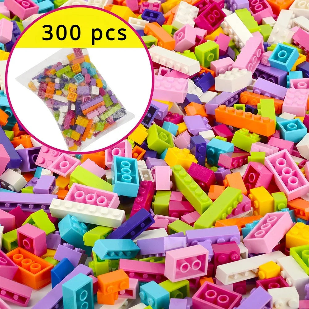 DIY Creative Building Blocks – Big City Set, 300–500pcs, Educational & Fun for Kids