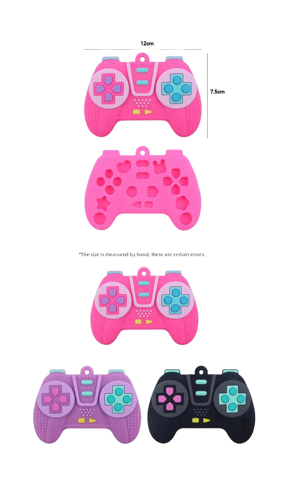 Baby Silicone Teether – Game Controller Shape, Safe Chew Toy for 6-12 Months