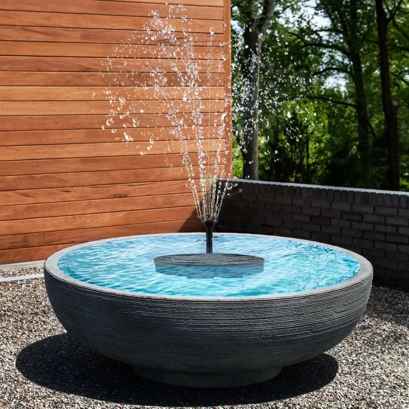 Mini Solar Water Fountain – Outdoor Pond, Pool & Bird Bath Fountain with Waterfall Effect