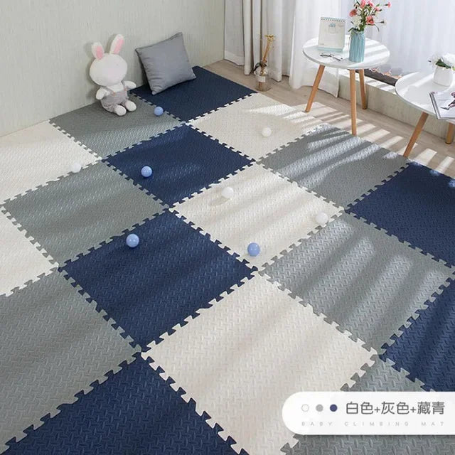 16pcs Foam Baby Play Mat – Interlocking Puzzle Floor Tiles, Soft Kids Carpet (30×30cm)