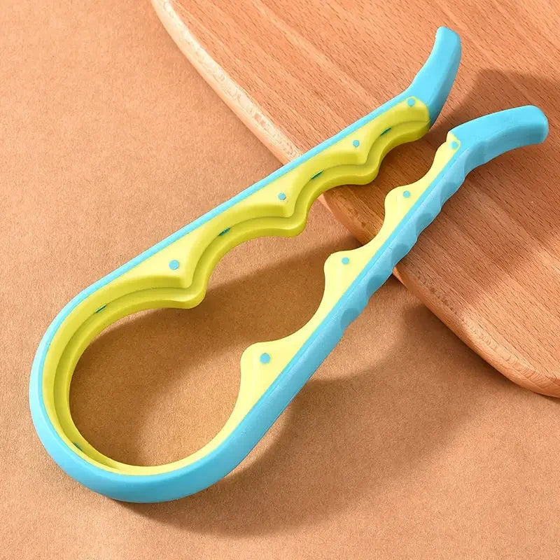 4-in-1 Jar & Bottle Opener Tool | Easy Grip Lid Opener, Can Opener & Kitchen Helper | Must-Have for Easy Opening