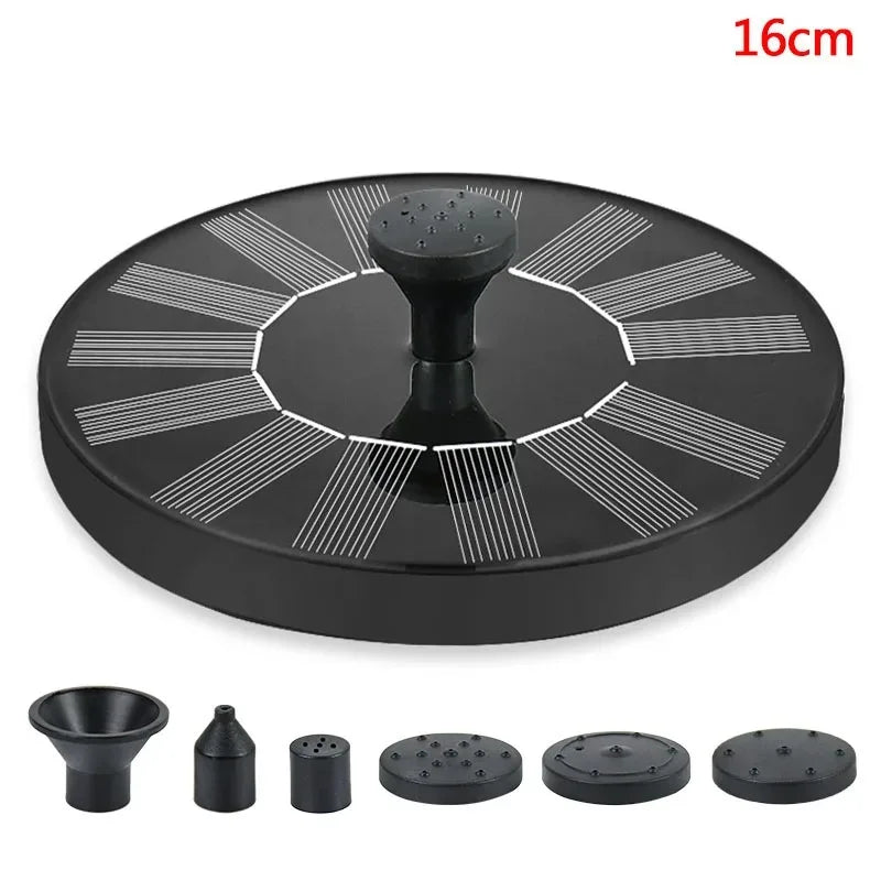 Mini Solar Water Fountain – Outdoor Pond, Pool & Bird Bath Fountain with Waterfall Effect