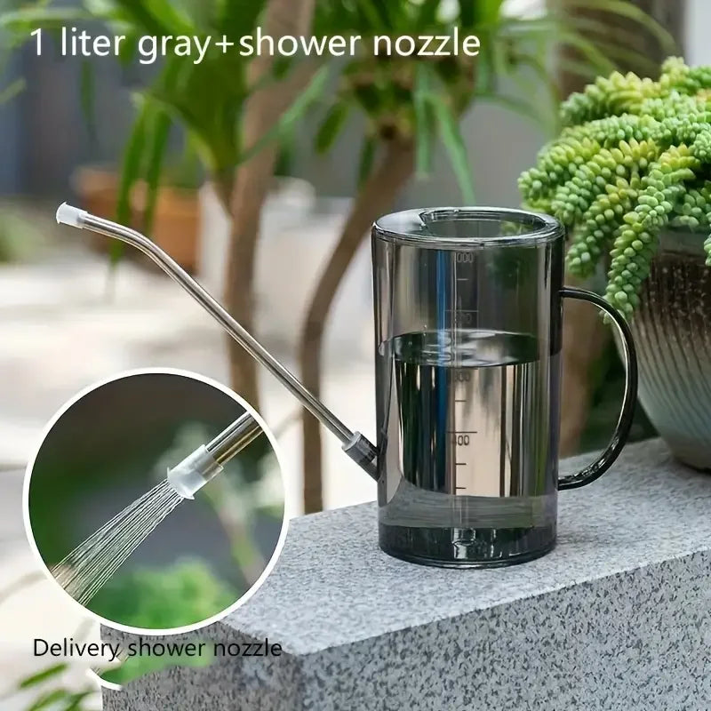 1L Long-Spout Watering Can with Mini Gardening Shovel – Indoor & Outdoor Plant Irrigation Set