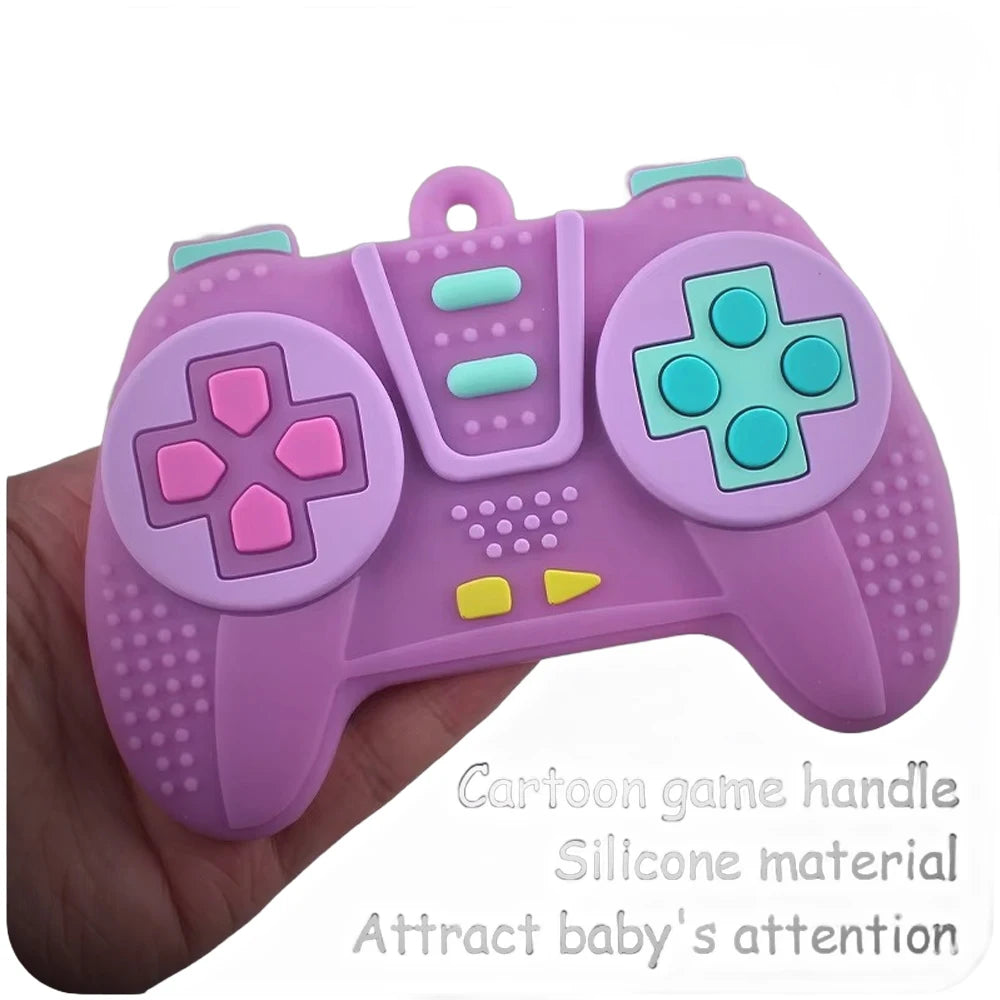 Baby Silicone Teether – Game Controller Shape, Safe Chew Toy for 6-12 Months