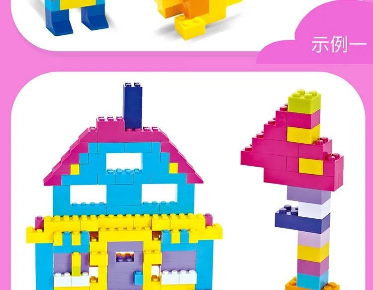 DIY Creative Building Blocks – Big City Set, 300–500pcs, Educational & Fun for Kids