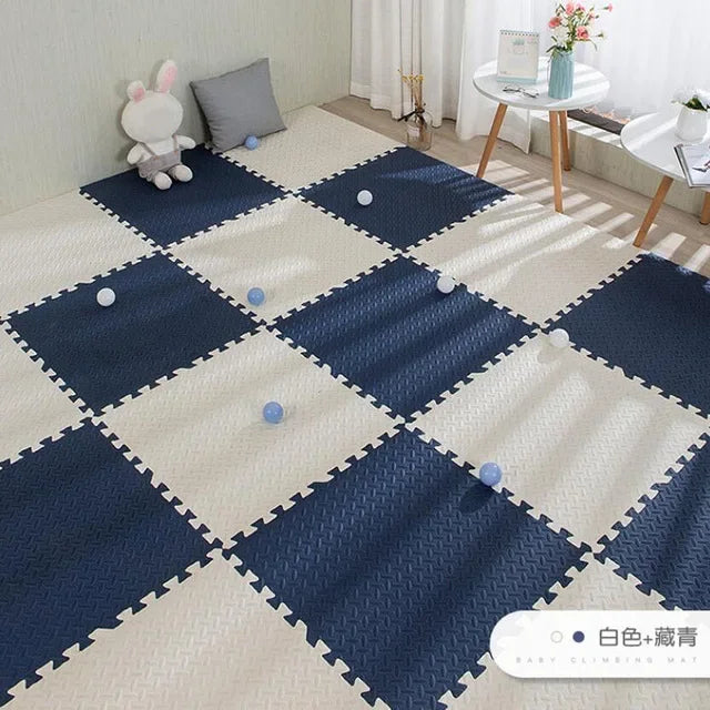 16pcs Foam Baby Play Mat – Interlocking Puzzle Floor Tiles, Soft Kids Carpet (30×30cm)