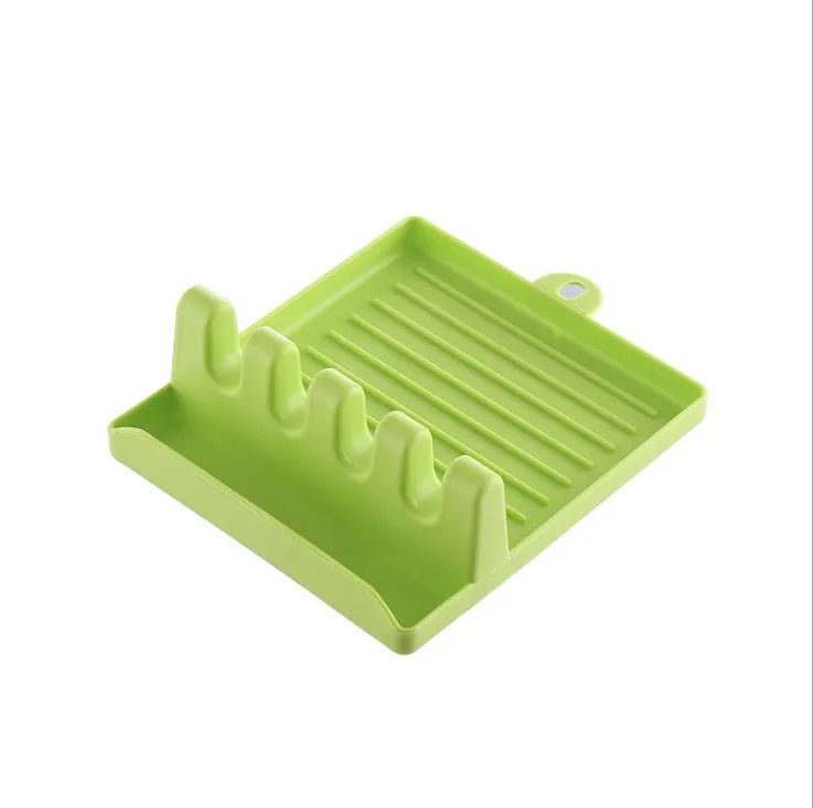 [Hot Sales] 1Pcspatula Rack Pot Lid Rack Shelves Counter Top Shovel Spoon Shelf Soup Spoon Pad Put Soup Spoon Chopsticks Holder